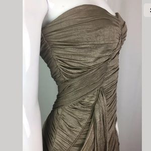 Taupe Embellished Collar Baby Dress